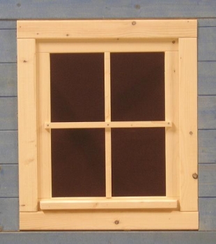 Gartenhausfenster 58x68cm 4 Sprossenfelder zum Öffnen